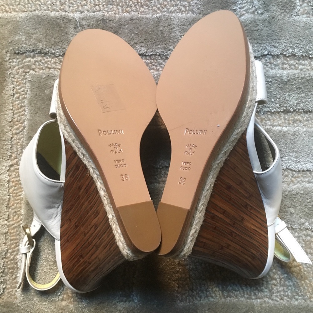 POLLINI - Bamboo Strappy Platform Leather sandal - Picture 4 of 5